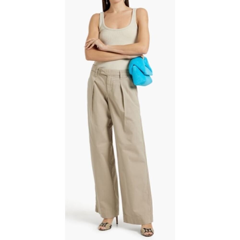 NWTโSlvrlake Lola Cotton Twill Wide Leg Pants Sz.โ32W